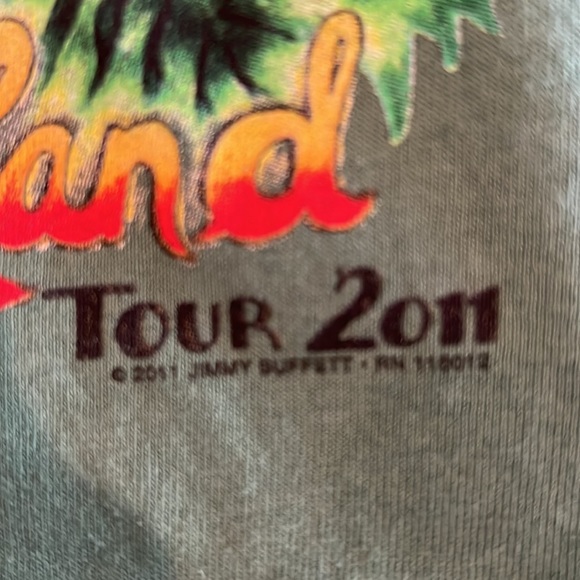 🔹 Jimmy Buffett 2011 Welcome to Fin Land Concert Tour Tee - Picture 6 of 7